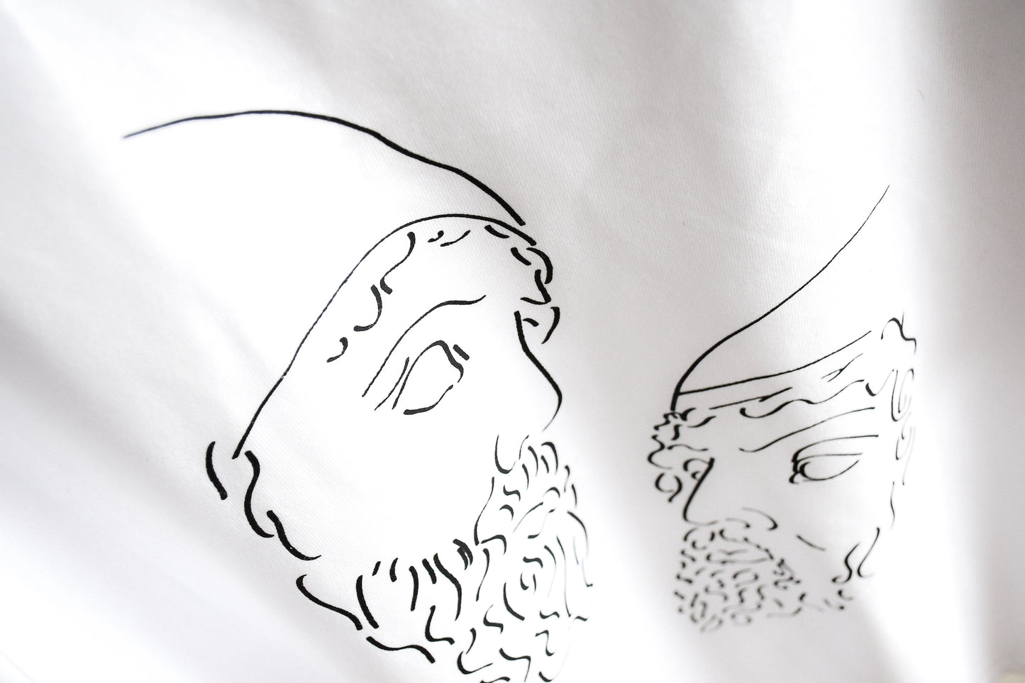 2FRATELLI Oversized front&back print T-Shirt white (unisex) - 2FRATELLI