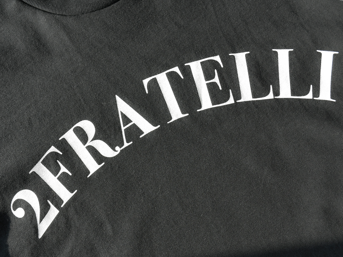 2FRATELLI Oversized front print T-Shirt black (unisex) - 2FRATELLI