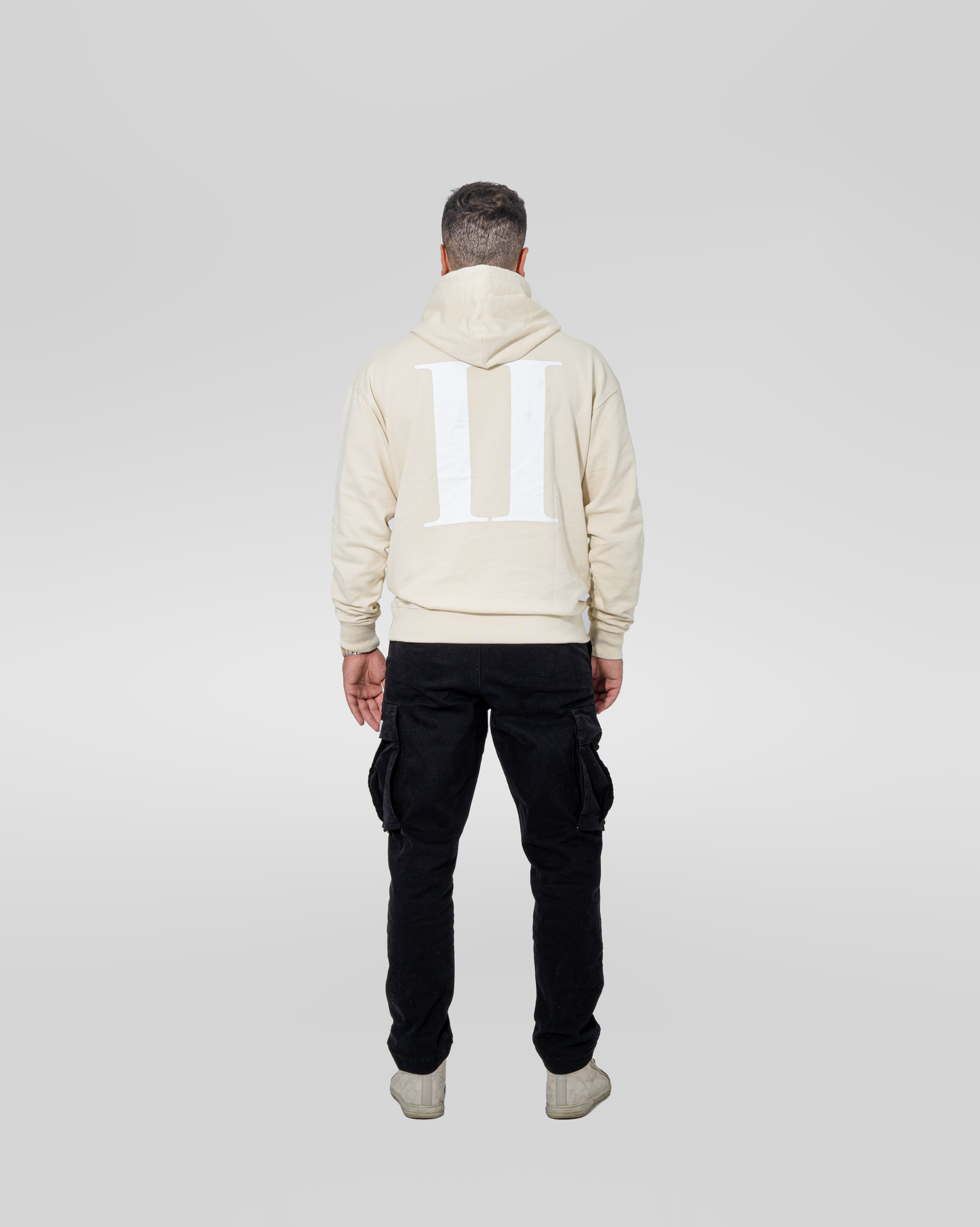 2FRATELLI Oversized Hoodie "II" beige men (unisex) - 2FRATELLI