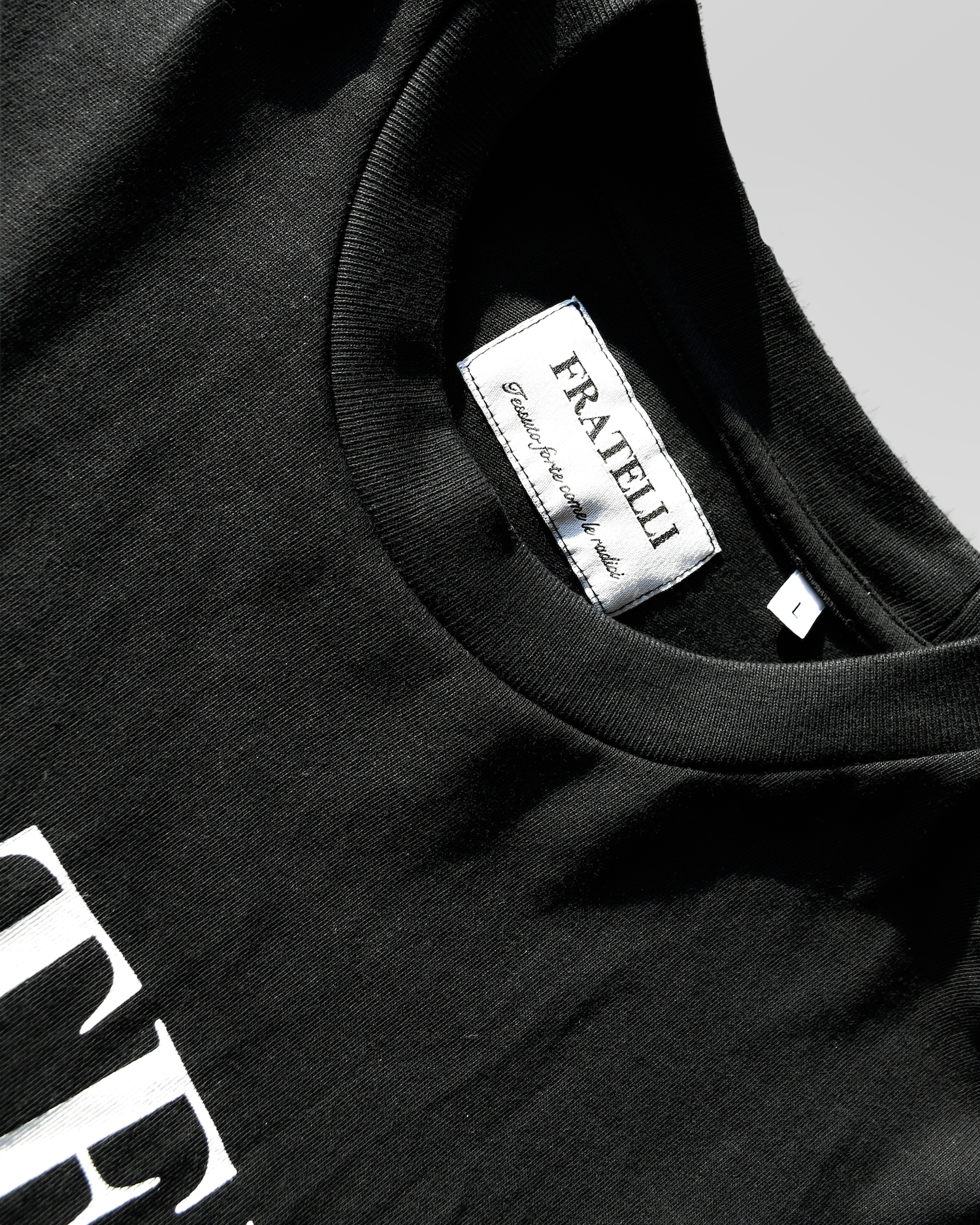 2FRATELLI Oversized front&back print T-Shirt black (unisex) - 2FRATELLI