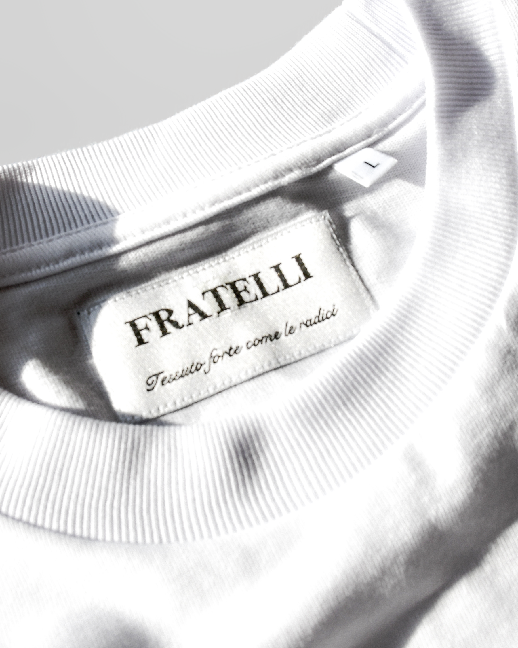 2FRATELLI Oversized front&back print T-Shirt white (unisex) - 2FRATELLI