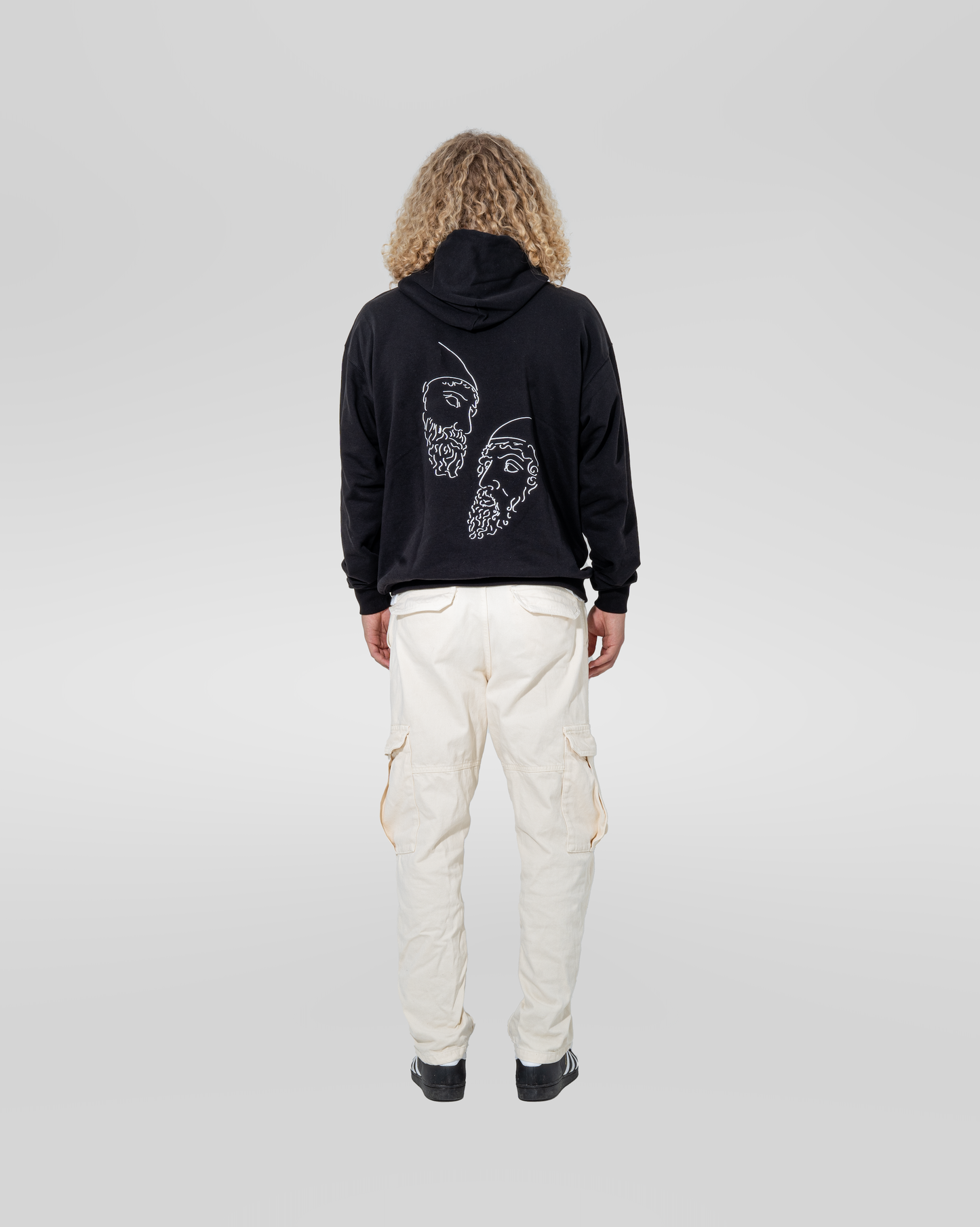 2FRATELLI Oversized Hoodie "Bronzi" schwarz men (unisex) - 2FRATELLI