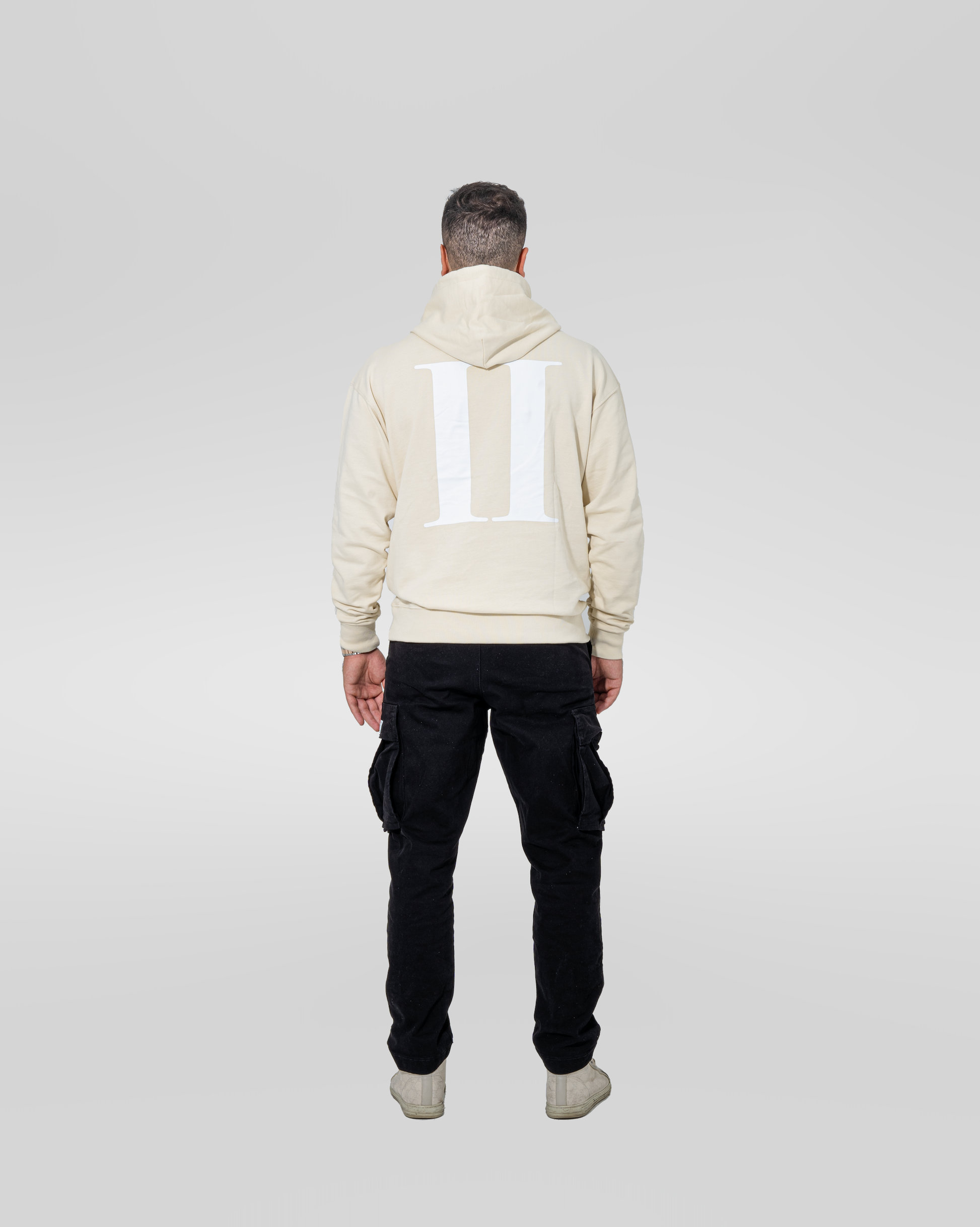 2FRATELLI Oversized Hoodie "II" beige men (unisex) - 2FRATELLI