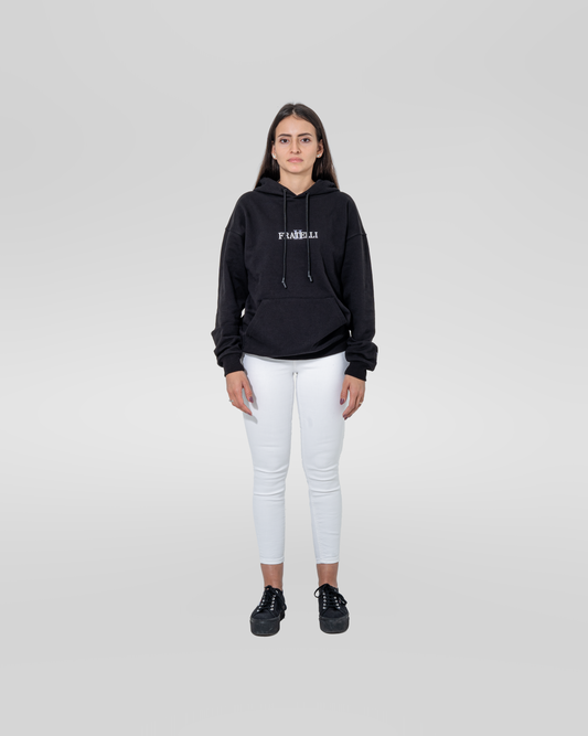 2FRATELLI Oversized Hoodie "Bronzi" schwarz women (unisex) - 2FRATELLI