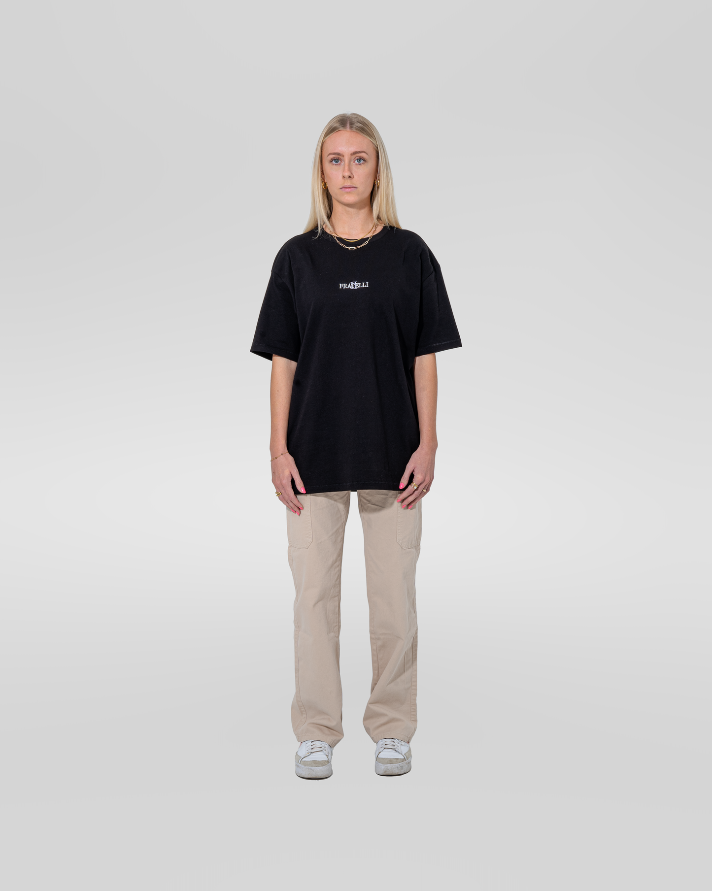2FRATELLI Oversized T-Shirt schwarz women (unisex) - 2FRATELLI