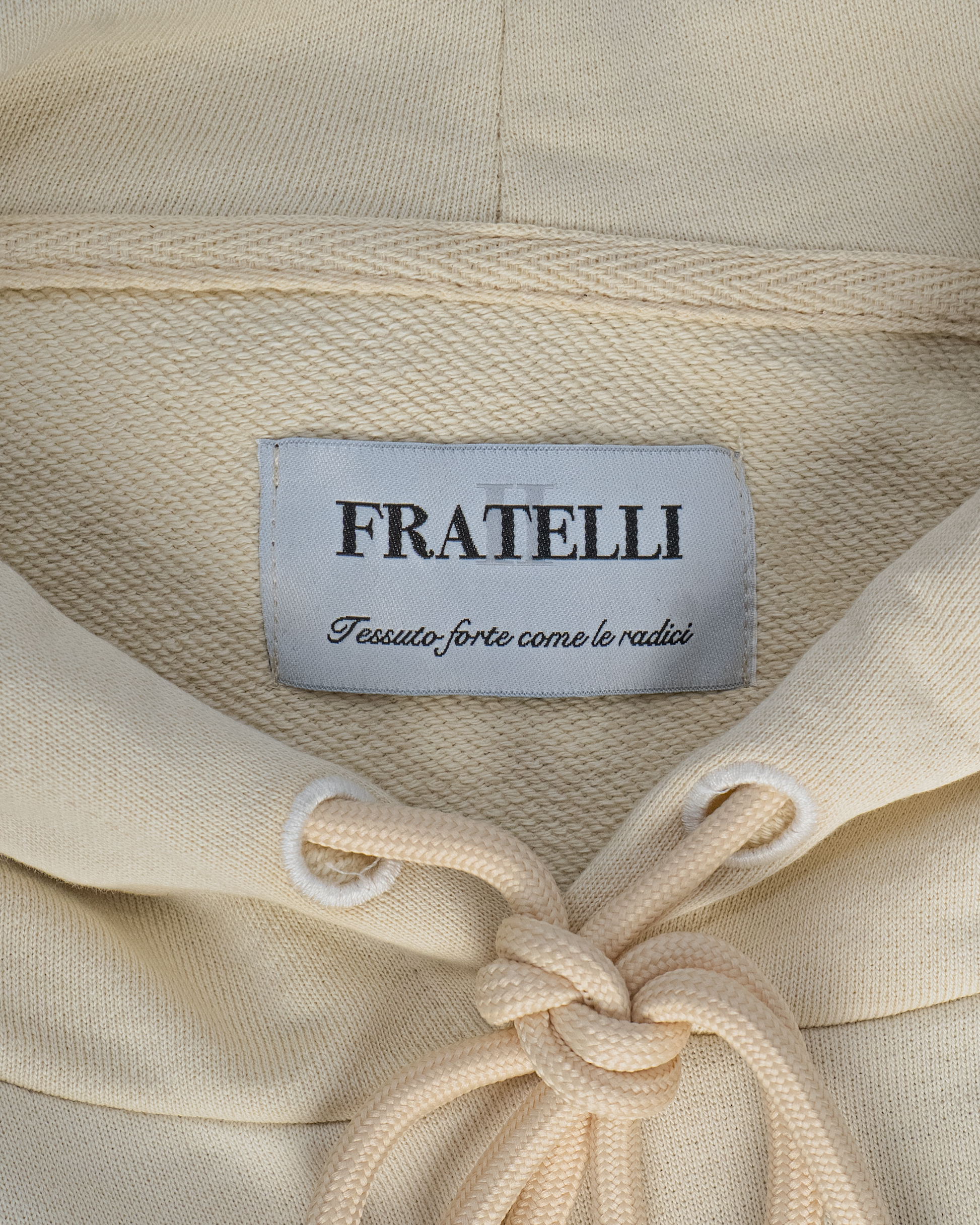 2FRATELLI Oversized Hoodie "II" beige women (unisex) - 2FRATELLI